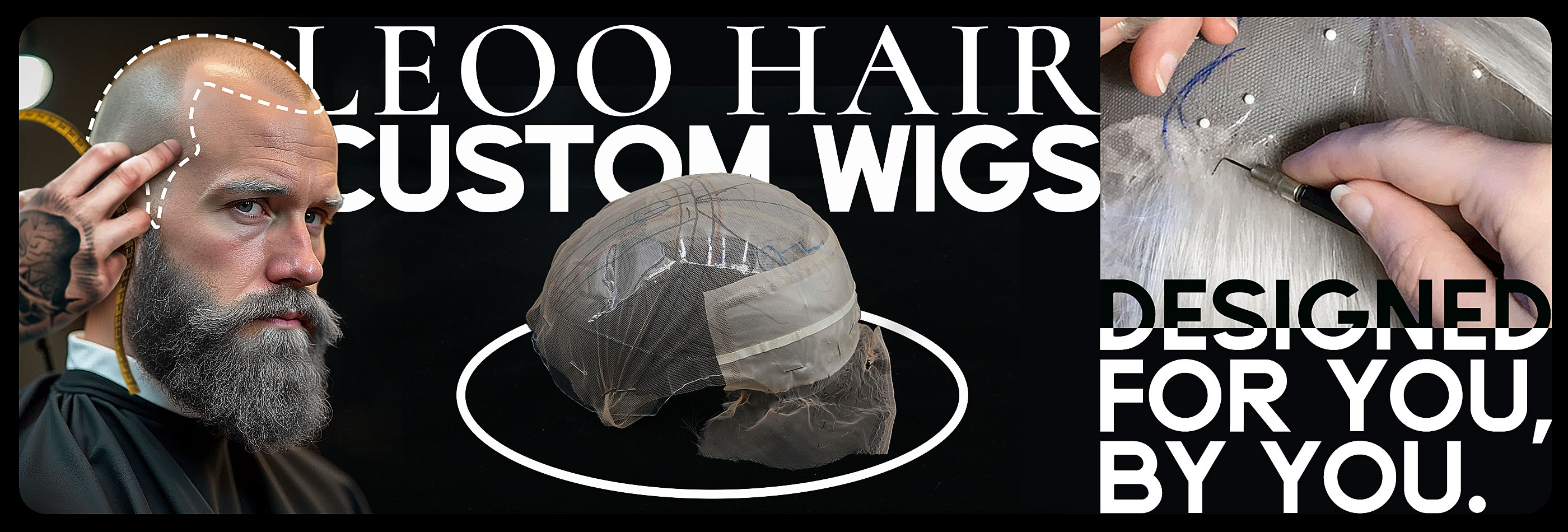 Custom Men Alopecia Wig