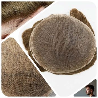 LT1 Custom Men Toupee Full Swiss Lace Hair Systems