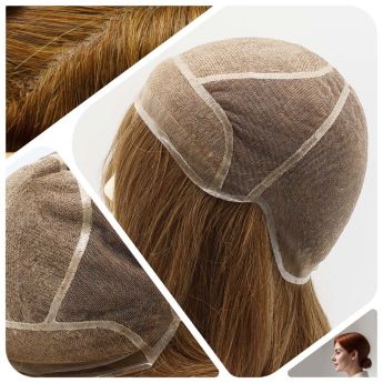 LWG56 Custom Women Wig Swiss Lace and Top Silk